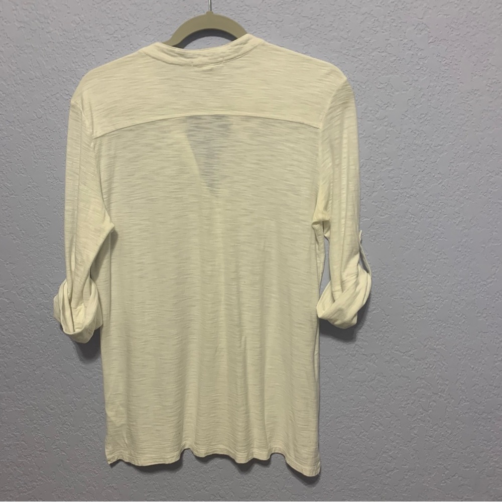 James Perse Button Up Adjustable 3/4 Sleeves Top - image 6